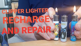 How to recharge clipper lighter and repair them [upl. by Nhaj]