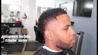 TRANSFORMATION AFRO TAPER  HAIRCUT TUTORIAL [upl. by Debor]