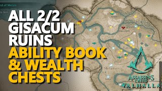 Gisacum Ruins Ability Book Wealth Chests Assassins Creed Valhalla [upl. by Feucht]