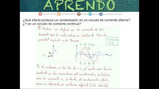 Aprendo  Efectos de un condensador y una autoinducción en un circuito eléctrico  Tecnología [upl. by Anaujait]