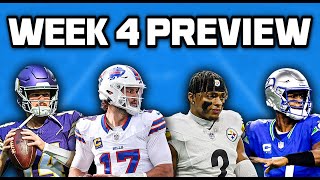 NFL Week 4 Preview [upl. by Odnomyar]