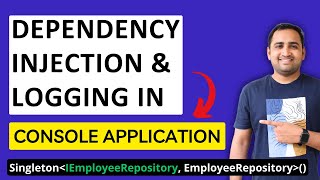 How to use Dependency Injection DI in C Console Application with Logging [upl. by Selena]