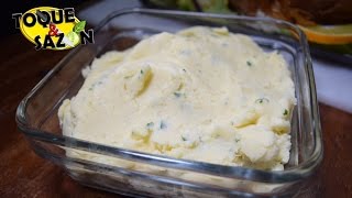 un Puré de papa muy fácil práctico y delicioso  Toque y Sazón [upl. by Aiza]