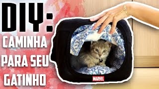 DIY Caminha Para Gatos  Marvel o Gato  Floretizas [upl. by Koah657]