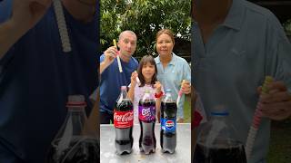 CocaCola Est Pepsi VS Mentos shorts GamGam Family [upl. by Mickey]