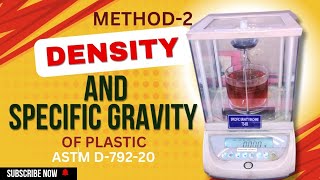 How To Calculate Density  Checking The Density Of plastic  Specific Gravity Of plastic  ASTMD792 [upl. by Phillip]