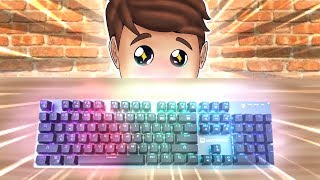 TECLADO GAMER MECÂNICO ILUMINADO REVIEW E UNBOXING  CUSTO BENEFÍCIO Mantistek GK2 104 [upl. by Nnaecarg194]