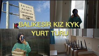 BALIKESİR KIZ KYK YURT TURU  Çağış Kampüsü İçindeki Yeni Yurt 🏢✨ [upl. by Combs]