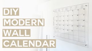 DIY MODERN WALL CALENDAR [upl. by Tomkins]