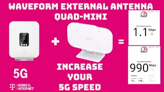 TMobile 5G Home Internet with Waveform QuadMini External Antenna [upl. by Johnsten732]