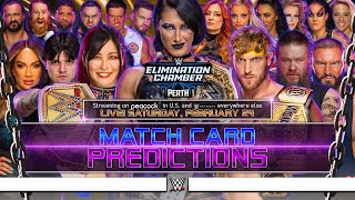 WWE Elimination Chamber 2024  Card Predictions [upl. by Cindra]