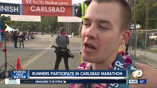 Runners take part in Carlsbad marathon [upl. by Aniakudo530]