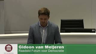 Gideon van Meijeren FVD tijdens het debat over het nieuwe Haagse coalitieakkoord [upl. by Aidnahs516]