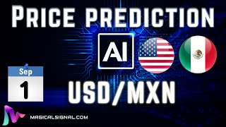 US Dollar with Mexican Peso USDMXN price prediction with AI  Sep 1 [upl. by Yntrok]