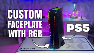 PS5 Custom Faceplates and RGB lights Fit them EASILY [upl. by Gothar72]