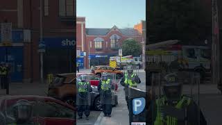 Humberside fire brigade arrive in hull riot trending subscribe [upl. by Olemrac325]