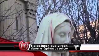 VIRGEN LLORA Y SANGRA EN CAPITAL DEL MUNDO NEW YORK 2014 [upl. by Solracnauj592]