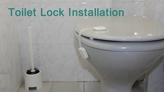 How to Install Toilet Seat Lock [upl. by Iclek730]