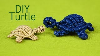 How to Macramé Turtle Tortoise Tortue Tortuga Tartaruga [upl. by Yeclehc]