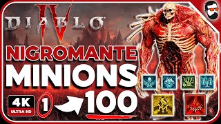 DIABLO 4 TEMPORADA 4 NIGROMANTE BUILD GOLEM INVENCIBLE  GUIA  MINIONS  ESQUELETOS  ESPAÑOL [upl. by Meredith]