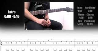 Papa Roach  Love Me Till It Hurts Guitar Tutorial w Tabs by Kirjai [upl. by Elish]