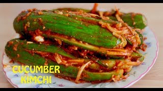 CUCUMBER KIMCHI  VEGAN KIMCHI  KIMCHI RECIPE  HOW TO MAKE CUCUMBER KIMCHI [upl. by Pasadis58]