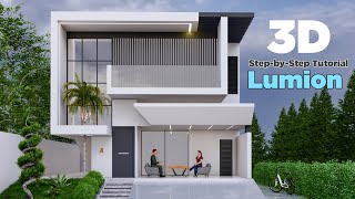 Realistic Render  Exterior Rendering Tutorial in Lumion Pro 125 [upl. by Enoek252]