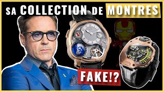 Robert Downey Jr Iron Man  Sa collection de Montres [upl. by Enylecoj]