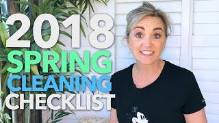 2018 SPRING CLEANING Checklist [upl. by Nuawd426]