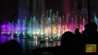 WORLD OF COLOR  Show das águas luzes e fogo  Disney Adventure California [upl. by Aissat]