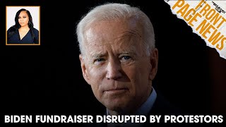 Biden NYC Fundraiser Disrupted By ProPalestine Protestors [upl. by Kryska14]