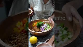 🫑🥒easy PLANT BASED Lentil Salad 🥗 plantbased vegan healthyrecipes [upl. by Ewnihc]