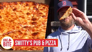 Barstool Pizza Review  Smittys Pub amp Pizza Taunton MA presented by Rhoback [upl. by Htenay972]