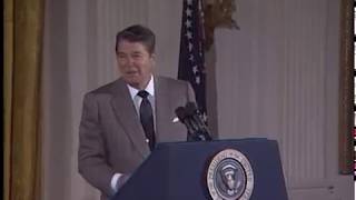 Compilation of President Reagans Humor from Selected Speeches 198189 [upl. by Aryc]