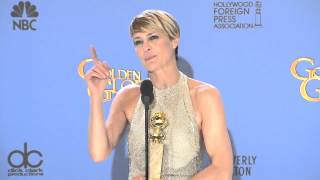 Robin Wright on winning Best Actress at the Golden Globes [upl. by Hepza]