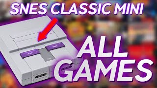 All GAMES On The SNES CLASSIC Edition Super Nintendo [upl. by Tasiana]