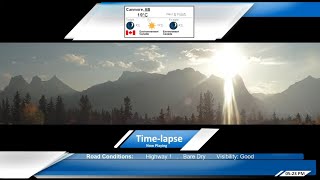 Canmore Alberta  Live  Timelapse  Three Sisters Lawrence Grassi and EEOR [upl. by Wilda490]