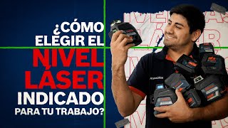 ¿Cómo ELEGIR el NIVEL LÁSER INDICADO para tu trabajo [upl. by Bridwell]