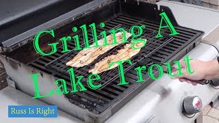 Grilling A Lake Trout [upl. by Cuda372]