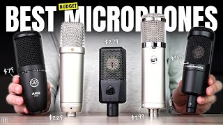 Best BUDGET Microphones For Vocals 2024  AudioTechnica AT2020 Rode NT1A amp Lewitt LCT 440 Pure [upl. by Atteynek]