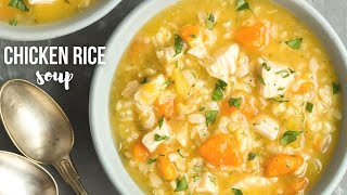 Crock Pot Chicken and Rice Soup  Simple and delicious Crock Pot Soup [upl. by Laefar]