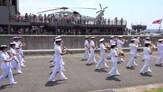 海上自衛隊 呉音楽隊演奏その１（軍艦マーチ）阪神基地隊2016718 [upl. by Novert942]