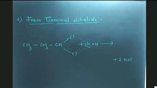 Formation of Aldehyde from Geminal Dihalide [upl. by Elwood531]