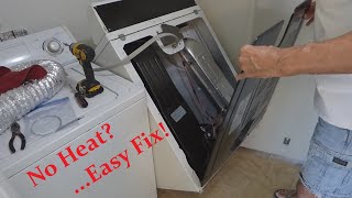 Dryer Not Heating  How to Diagnose amp Repair  Complete Instructions [upl. by Lorak]