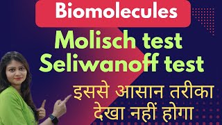 Molisch Test And Seliwanoff Test  Carbohydrates  Biomolecules  Class 12 😱😱🔥🔥 [upl. by Haisa]