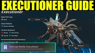 How to defeat the quotexecutionerquot the first descendant Intercept Battle Executioner [upl. by Elpmid]