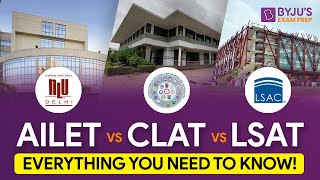 ⚖️ AILET vs CLAT vs LSAT 🤔 Which is better  Full Comparision  BYJUS Exam Prep [upl. by Eillak]