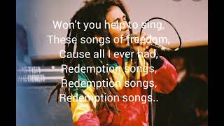 Redemption song lyrics  Bob Marley [upl. by Anul]