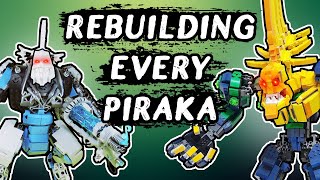 Every LEGO Bionicle PIRAKA Built Better [upl. by Goldner883]