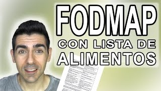 DIETA FODMAP CON LISTA DE ALIMENTOS  Para recuperarse de Colon Irritable SII y Helicobacter Pylori [upl. by Camarata750]